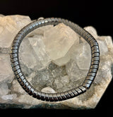 🐍 Snake Bone Style Hematite Bracelet – Bold & Modern Power Piece - treasures-4-u-2-day
