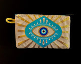 Handmade Turkish Evil Eye Coin Purse | 4x6 Fabric Pouch for Protection & Style - treasures-4-u-2-day