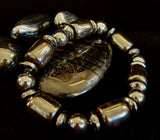 Power Play Bracelet | Geometric Healing Stone for Strength & Style (Large Wrists)