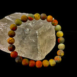 Picasso Stone (Picasso Jasper) Reiki-Infused Creativity & Grounding Bracelet - treasures-4-u-2-day