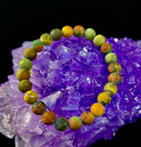 Picasso Stone (Picasso Jasper) Reiki-Infused Creativity & Grounding Bracelet - treasures-4-u-2-day
