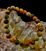 Picasso Stone (Picasso Jasper) Reiki-Infused Creativity & Grounding Bracelet - treasures-4-u-2-day