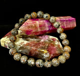 Yooperlite Grounding Bracelet – Natural UV Reactive Stone, 8mm Beads (Large Wrists) - treasures-4-u-2-day