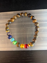 Tiger Eye Chakra Healing Bracelet – Strength, Protection & Balanced Energy (8mm)