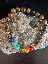 Tiger Eye Chakra Healing Bracelet – Strength, Protection & Balanced Energy (8mm)