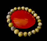 Yellow Turquoise Energy Bracelet β 8mm Natural Gemstone Bracelet (Medium Fit)