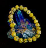 Yellow Turquoise Energy Bracelet β 8mm Natural Gemstone Bracelet (Medium Fit)