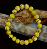 Yellow Turquoise Energy Bracelet β 8mm Natural Gemstone Bracelet (Medium Fit)