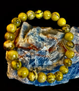 Yellow Turquoise Energy Bracelet β 8mm Natural Gemstone Bracelet (Medium Fit)