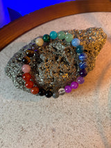 Repurposed Natural Stones and Glass Bracelet