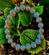 Champagne Freshwater Pearl Bracelet – 9mm Pearl Stretch Bracelet