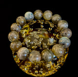 Moonlit Path: Silver Flash Labradorite Bracelet - Reiki Infused (3 Amazing Bead Sizes)