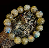 Moonlit Path: Silver Flash Labradorite Bracelet - Reiki Infused (3 Amazing Bead Sizes)