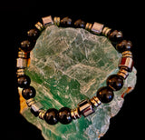 Midnight Shield Obsidian Bracelet – One of a Kind | Puerto Vallarta Artisan Piece