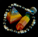 Midnight Shield Obsidian Bracelet – One of a Kind | Puerto Vallarta Artisan Piece