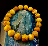 Matte Picture Jasper Power Bracelet – 10mm Grounding & Strength Stone Bracelet