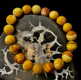 Matte Picture Jasper Power Bracelet – 10mm Grounding & Strength Stone Bracelet