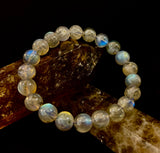 Moonlit Path: Silver Flash Labradorite Bracelet - Reiki Infused (3 Amazing Bead Sizes)