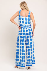 ISLAND SHELL WOVEN TOP AND PANT SET