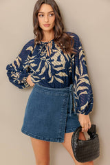 WARM BREEZE WOVEN TOP