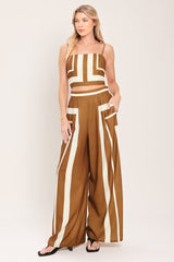 LUXE COAST WOVEN TOP AND PANT SET