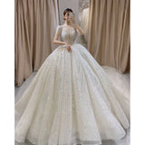 Exquisite Wedding Dress O-neck EDW21