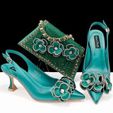 Ladies Shoes With Matching Bag Set- ED101