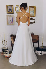Amoris T714W A-Line Spaghetti Strap Wedding Dress