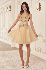 Sequin Beaded A-Line Short Dress - treasures-4-u-2-day