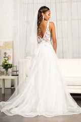 3-D Flower Embroidered Mesh A-line Dress w/ Rhinestone and Jewel Embellished - treasures-4-u-2-day