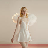 Lace Hem Silky Bridal Lingerie Set - 5 Colors, Sizes S to 5XL