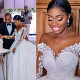 Lace Long Sleeve Custom Wedding Gown