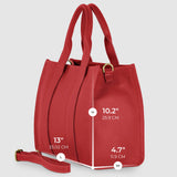 Italian Genuine Calf Leather Tote Bag 282611 - treasures-4-u-2-day