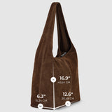 Italian Genuine Suede Hobo Bag 011943 - treasures-4-u-2-day