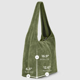 Italian Genuine Suede Hobo Bag 011943 - treasures-4-u-2-day
