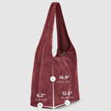Italian Genuine Suede Hobo Bag 011943 - treasures-4-u-2-day