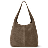 Italian Genuine Suede Hobo Bag 011943 - treasures-4-u-2-day