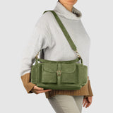 Suede Leather Shoulder Bag - treasures-4-u-2-day