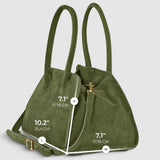 Suede Leather Top-Handle Bag - treasures-4-u-2-day