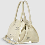 Suede Leather Top-Handle Bag - treasures-4-u-2-day