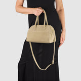 Suede Leather Top-Handle Bag - treasures-4-u-2-day