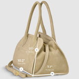 Suede Leather Top-Handle Bag - treasures-4-u-2-day