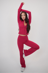 I Live in Luxury Red Flare Pant - treasures-4-u-2-day