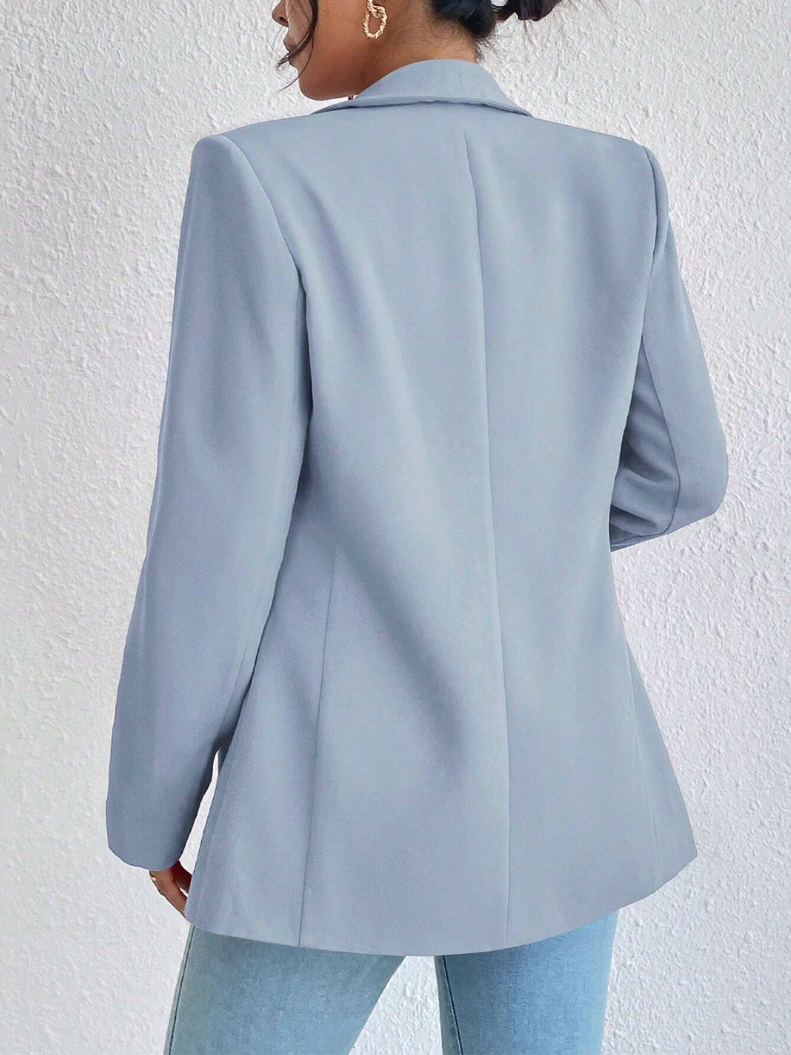 Our Best Polyester Blend Cool-n-Comfy Fashion Plus Shawl Collar Long Sleeve Blazer (Multicolor)