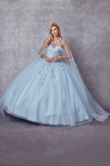 Juliet 1435 A-Line Ball Quinceanera Gown
