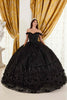 Ladivine 15704 Off the Shoulder Quinceanera Floral Ball Gown