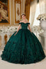 Ladivine 15704 Off the Shoulder Quinceanera Floral Ball Gown