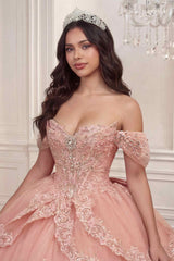 Ladivine 15729 Off the Shoulder Quinceañera Ball Gown