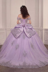 Ladivine 15730 Glitter Tulle Embroidered Lace Applique Sweet 16 Gown