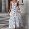 Women's Floral Dress Women's Summer Outerwear A- Line Skirt Dress